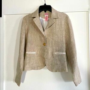 Molly B vintage linen lined blazer